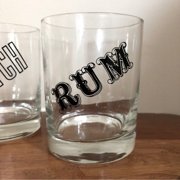 VINTAGE lowball liquor glasses - Picture 6 of 6